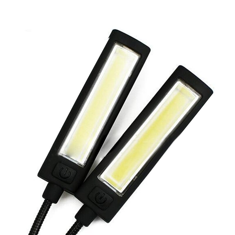 super lyst klips kolbe ledet bokleselampe nattlys bordlampe fleksibelt klipp på væpne skrivebordslampe til bærbar pc