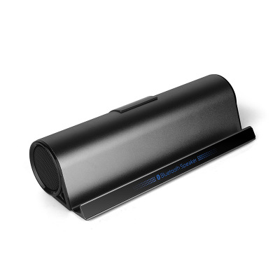 BT10-Altavoz Bluetooth con soporte para teléfono móvil, tableta, ordenador, portátil, Subwoofer de columna inalámbrico, reproductor de música, barra de sonido central: Black