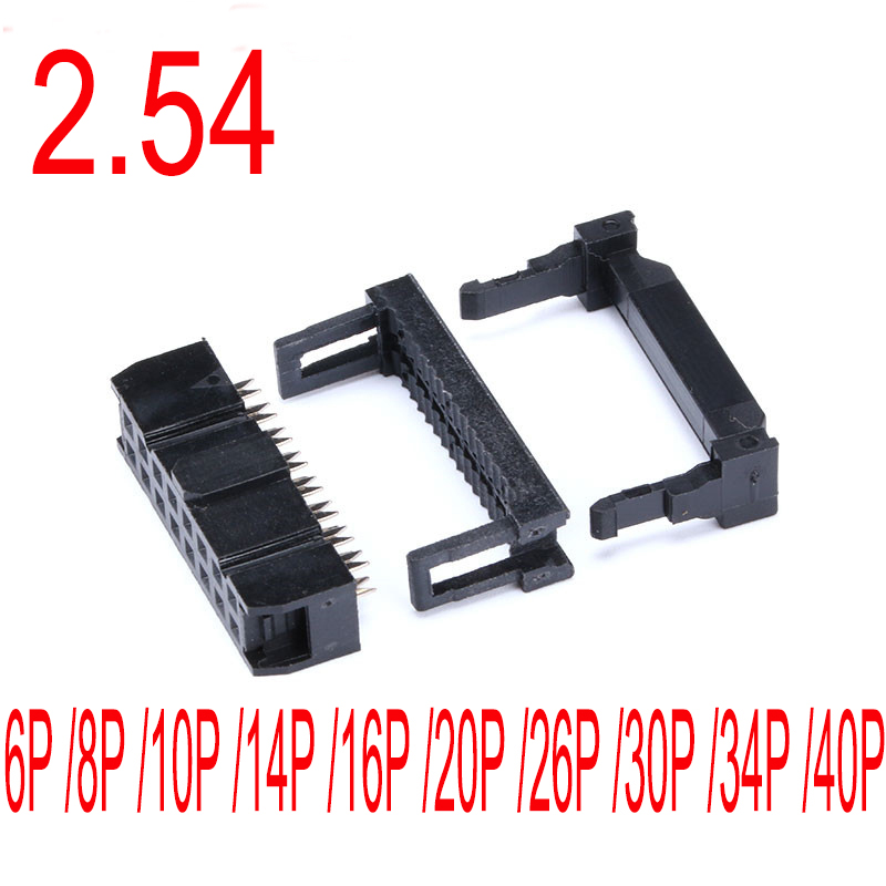 10einstellen FC-8P FC-6P FC-10P FC-14P FC-16P FC-20P IDC Stecker Kabel Buchse Stecker Tonhöhe 2,54mm Zu FC-40P IDC Buchse Dual Reihe