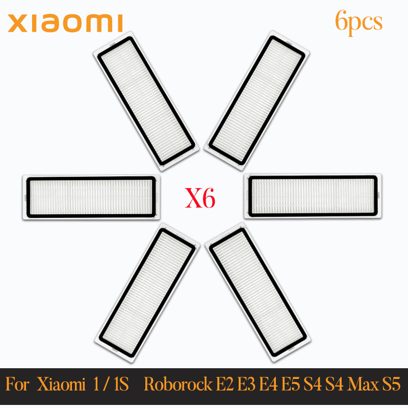 For Xiaomi Mi Robot Vacuum Cleaner 1 / 1S SDJQR01RR SDJQR02RR Roborock E2 E3 E4 E5 S4 S4 Max S5 Main Side Brush Filter: army green