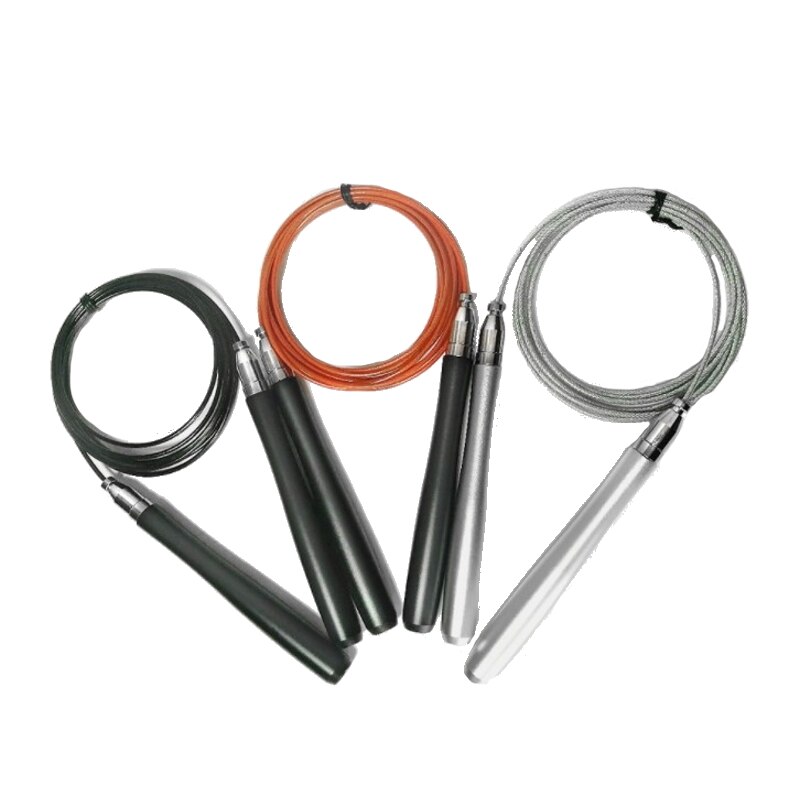 self lock jump skipping rope crossfit with out counter aluminium alloy speed fast fitness workout lose weight keep fit