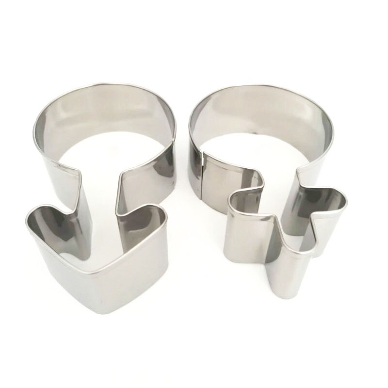 2 Stuks Mannelijke En Vrouwelijke Geslacht Symbool Cookie Cutter Set Rvs Biscuit Bakvorm Taart Decoreren Gereedschappen