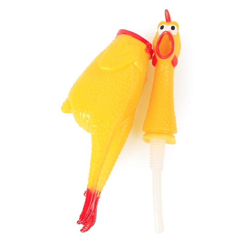 Pawstrip Screaming Kip Hond Speelgoed Squeeze Piepende Sound Puppy Speelgoed Rubber Hond Speelgoed Chew Huisdier Speelgoed Voor Honden Rubber Kip speelgoed