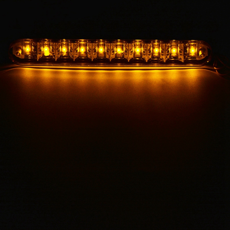 AU05 -Car Daytime Running Lights 30LED Daytime Running Lights LED Daytime Running Lights 30 Lights Lights with Yellow Ligh