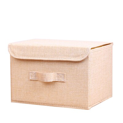 Home Fabric Folding Storage Boxes Foldable Multi-purpose Clothing Storage Boxes Portable Non-woven Dust-proof Stocked Box Underw: Red