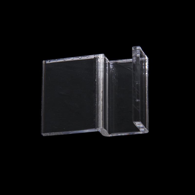 10mm akvarietankglasdæksel akrylklipsholder (klar)