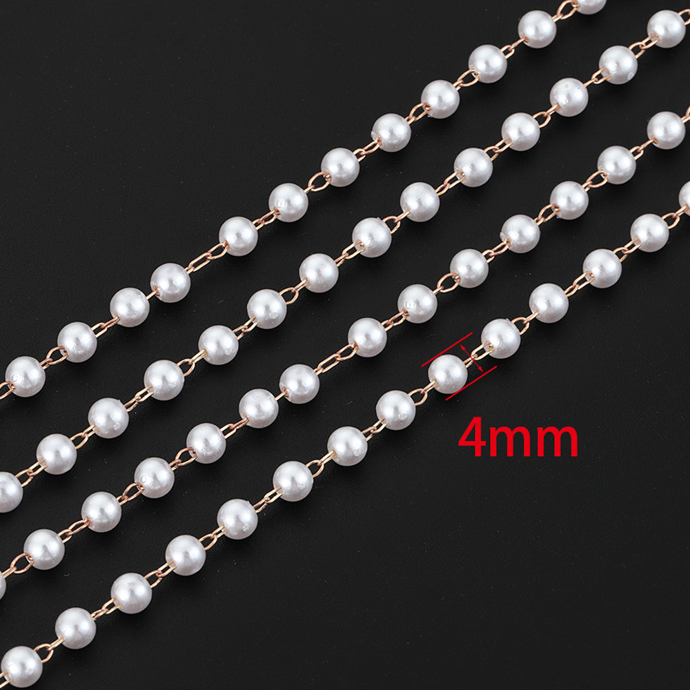 1Meter Pearl Beads Chains for Jewelry Making DIY