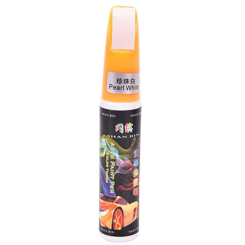DIY Auto Paint Repair Pen Brush Black Car Body Repair Tool Car Clear Scratch Remover Touch Up Pens Car Paint Tool: Pearl White
