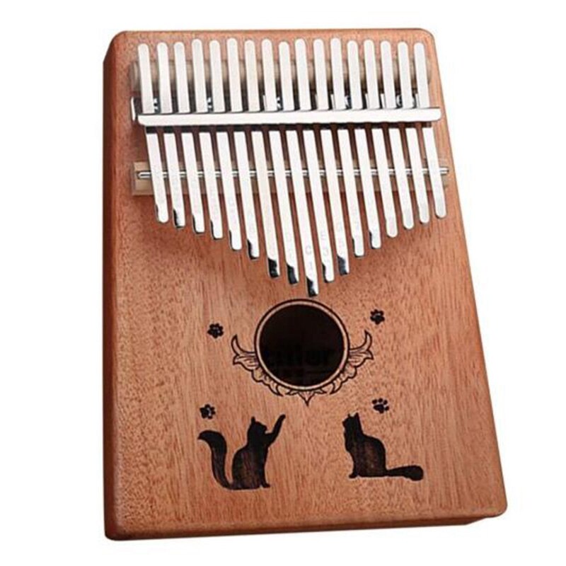 17-clave Thumb Piano niños Kalimba Africana bolsillo instrumento Musical de madera de Piano de pulgar Kalimba: Default Title