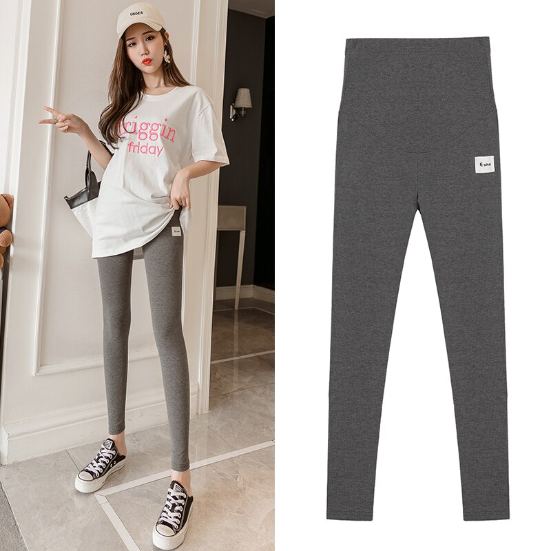1625# Maternity Pants Spring Autumn Stretch Elastic Waist Belly Support Pants Maternity Leggings Maternity Trousers
