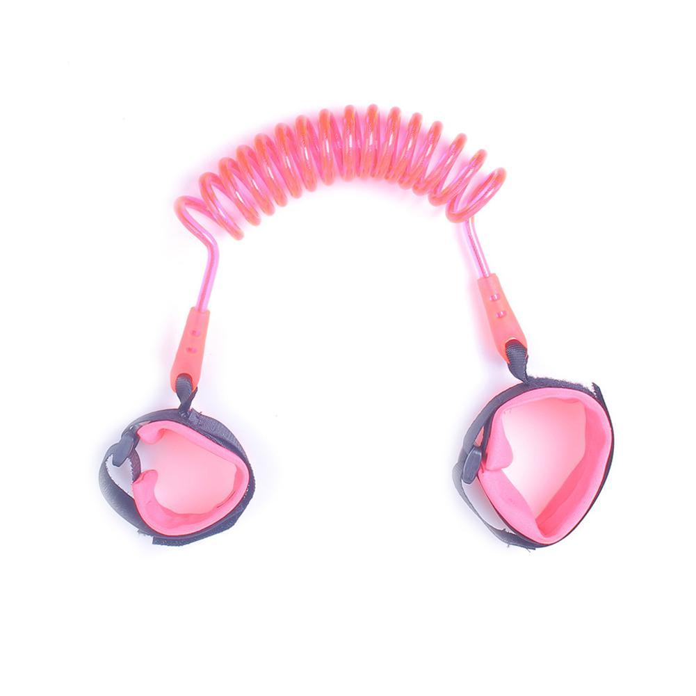 Harnais de sécurité enfant laisse Anti perte réglable lien de poignet Traction corde bracelet ceinture bébé enfants pour enfant en bas âge: Rose