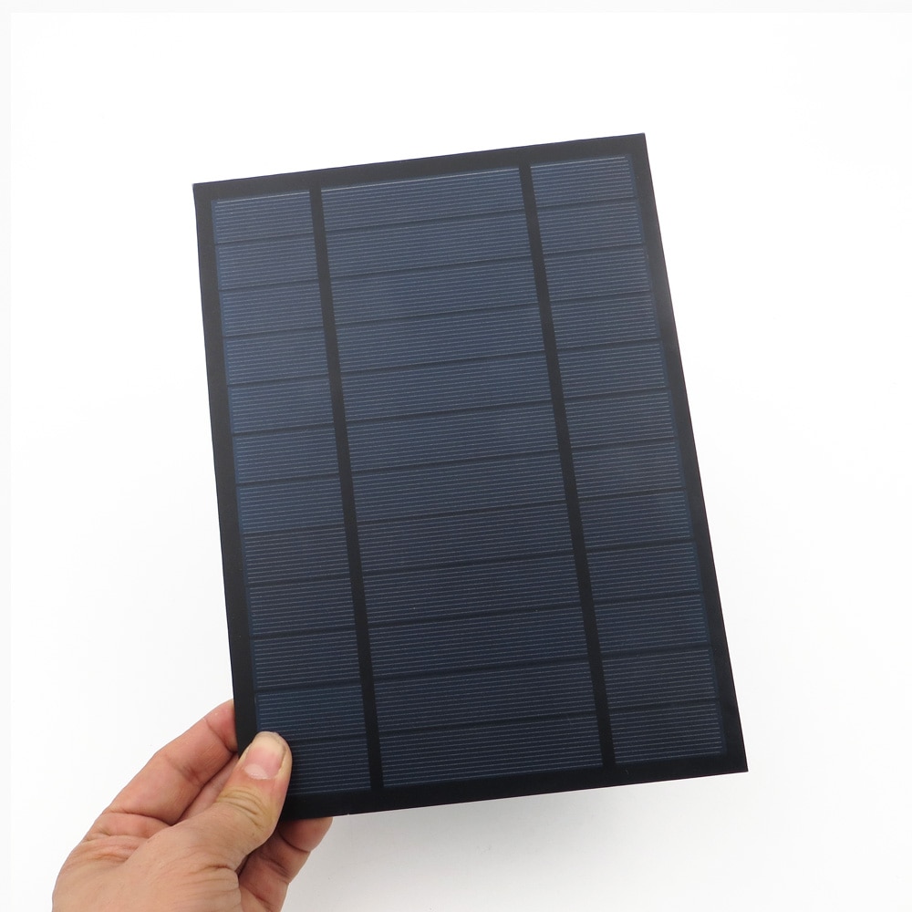 6V 1000mA 6 vatios 6W Panel Solar estándar silicona policristalina epoxi DIY Módulo de carga de energía Mini juguete de células solares