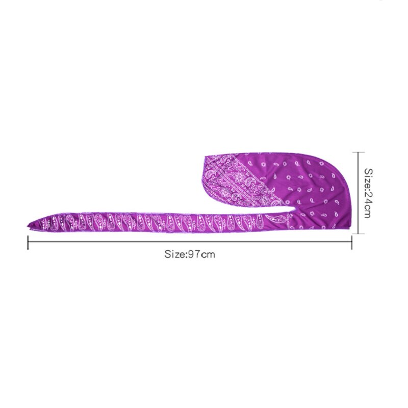 Custom Unisex Silky Durags Satin Silk Bandana Durag Headwrap Durag