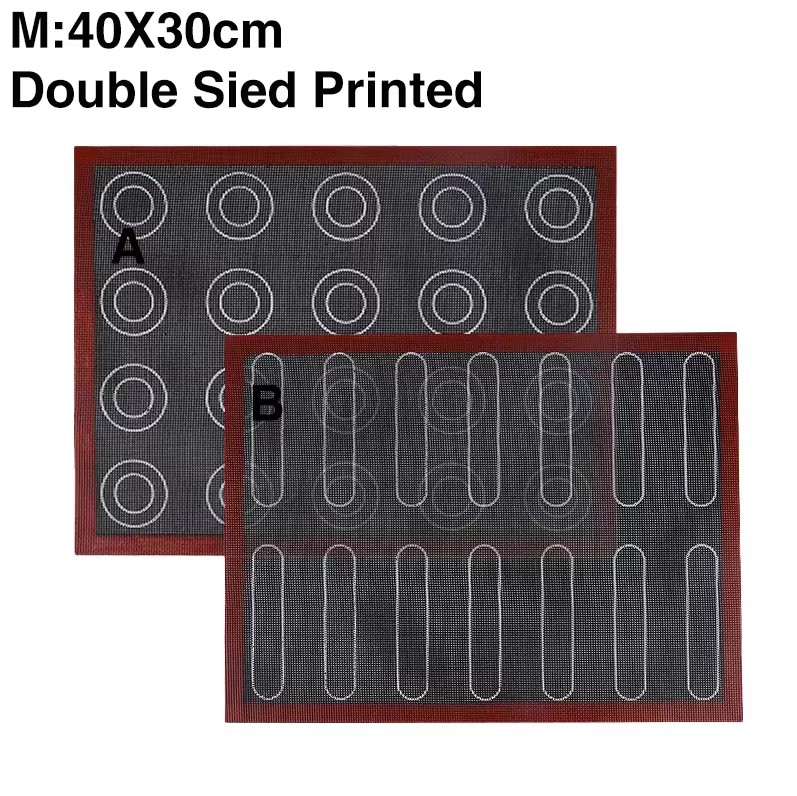 Geperforeerde Siliconen Bakmat Non-stick Oven Vel Liner Bakkerij Tool Voor Cookie/Brood/Bitterkoekje Keuken Bakvormen accessoires: Duidelijk