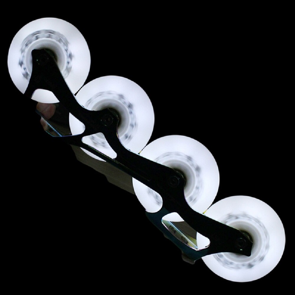 Kufun inline/rollschuh 4 räder FÜHRTE räder inline Schlittschuh glänzend licht 90A 72mm 76mm 80mm keine Lagerbier