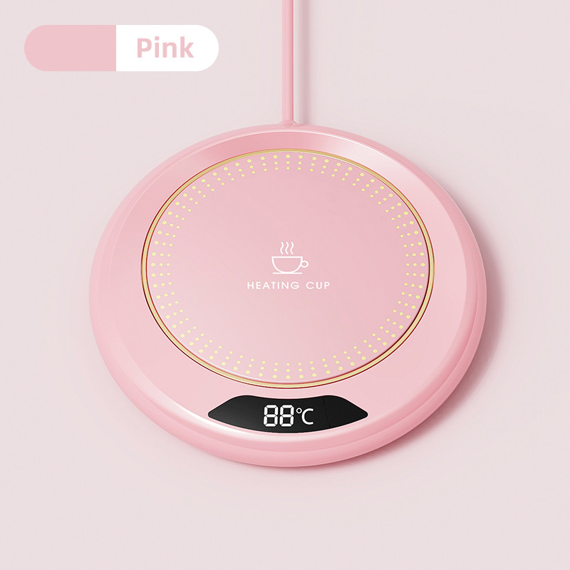 1pc termostatiske varmeunderlag usb-varmeunderlag til hjemmet 3-- trinns justering av oppvarming 55 grader konstant temperatur: Rosa