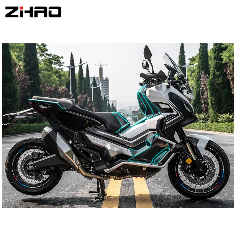 Autocollant en carbone pour moto et Scooter X ADV 750 Xadv 750, autocollant de protection pour tampon de réservoir de moto –