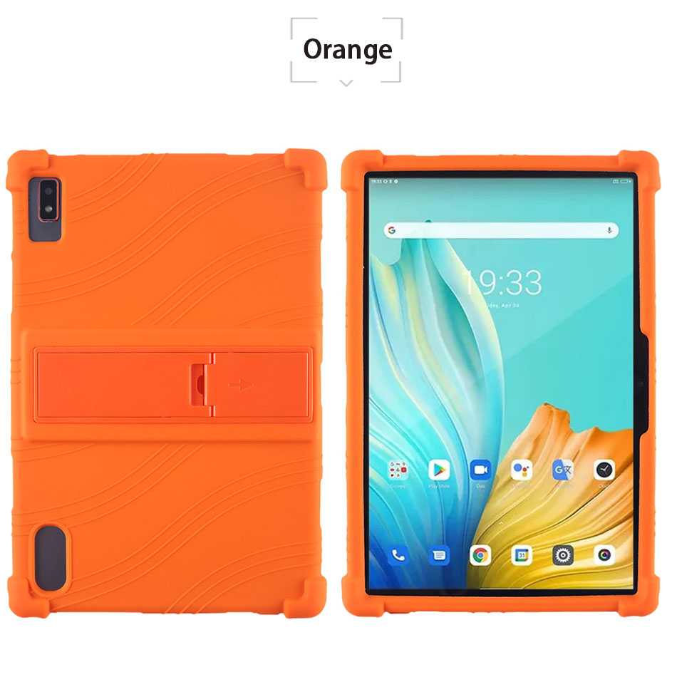 Szoxby Voor Soft Silicon Case Alcatel 1T 3T Stand Verstelbare Tablet Cover Alcatel 3T 10 beschermen Shell Terug Protective: Oranje