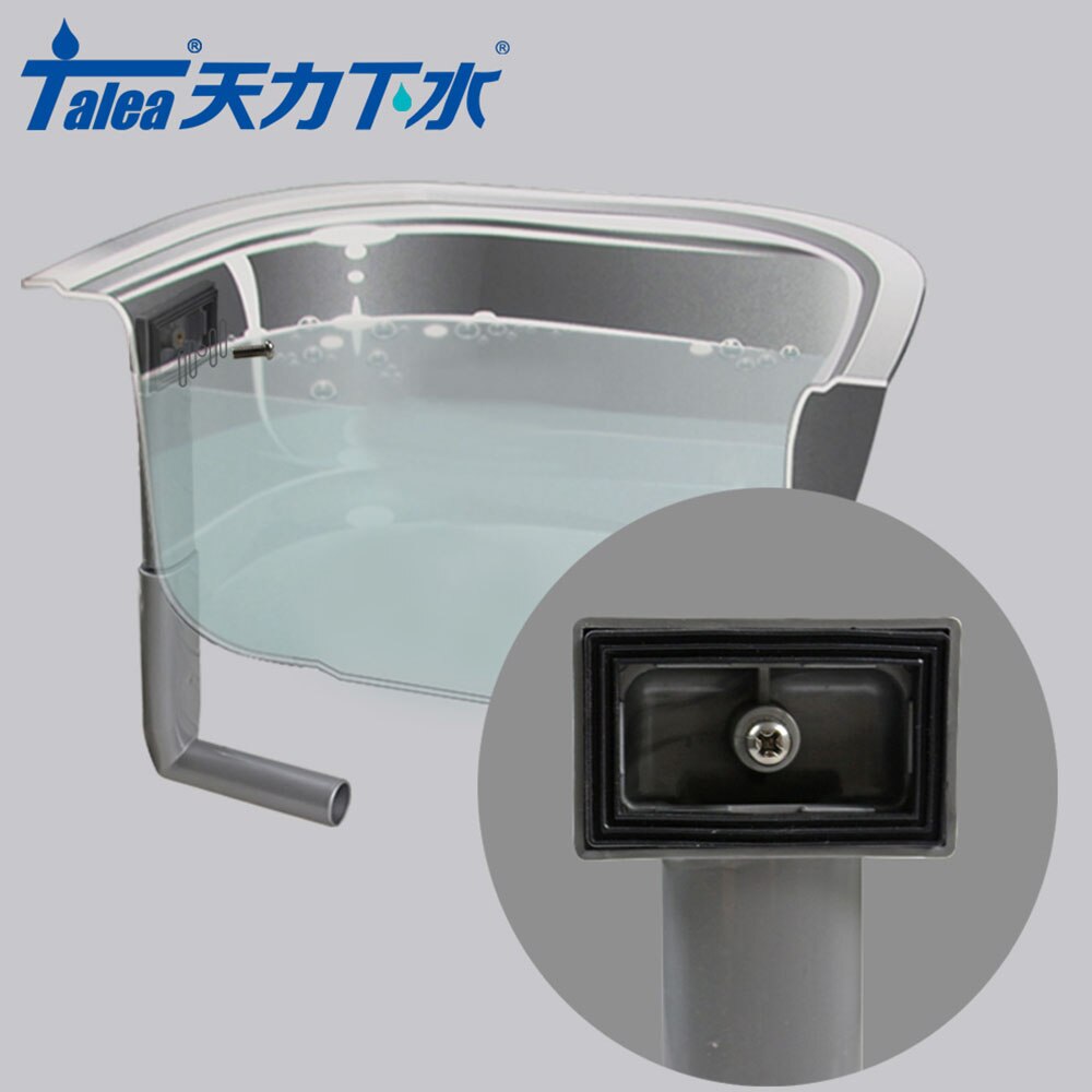 Talea Square Sink Overflow Joint PP material Kitchen Sink overflow Anti- leakage