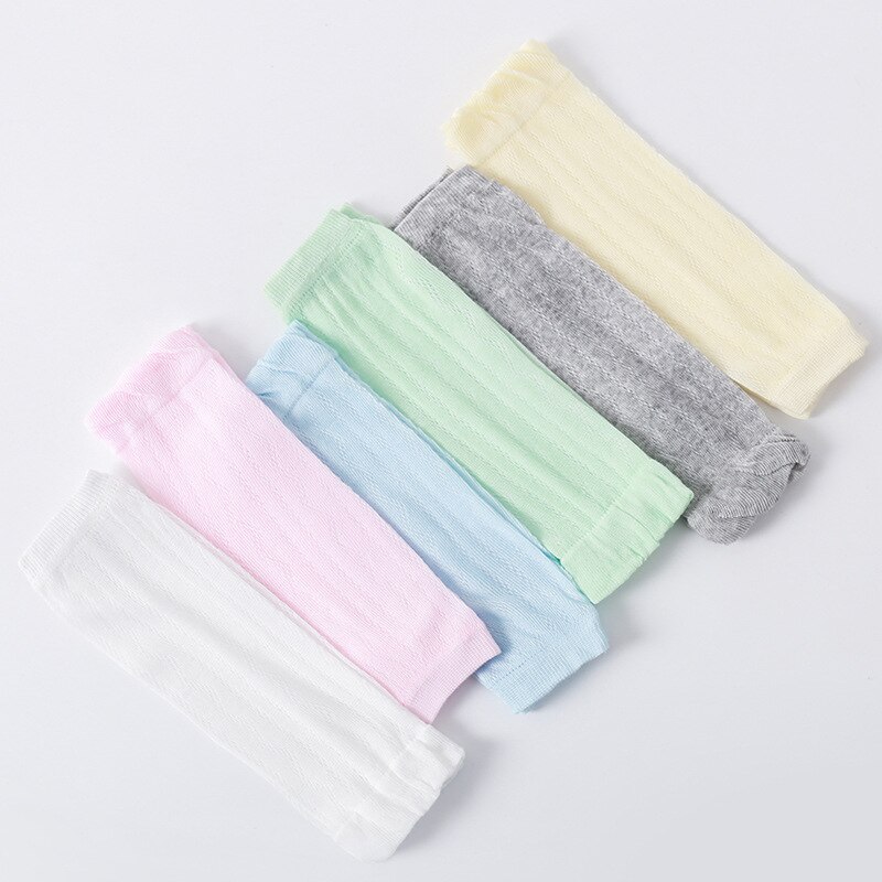 NIÑOS Calcetines de bebé de Color sólido calcetines de bebé niña y niño infantil calcetines altos de rodilla otoño invierno cálido Sokken niños calentadores de piernas