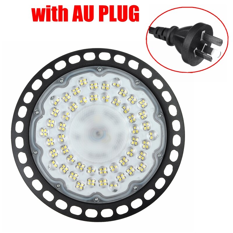 Ultraslim 200/300/500W UFO LED High Bay Lights Waterproof IP65 Commercial Industrial Lighting Warehouse Led High Bay Lamp: with AU Plug / 200w