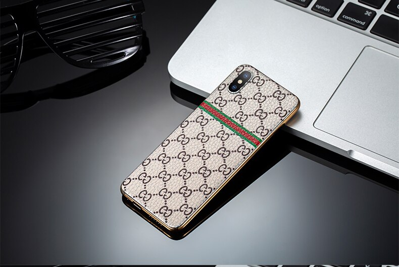 Ultra-Dunne Metalen Frame Lederen Back Cover Kleine Mobiele Telefoon Bluetooth Dialer Dual Sim-kaart Kinderen Telefoon Touch Key trillingen: standard / Gucci White