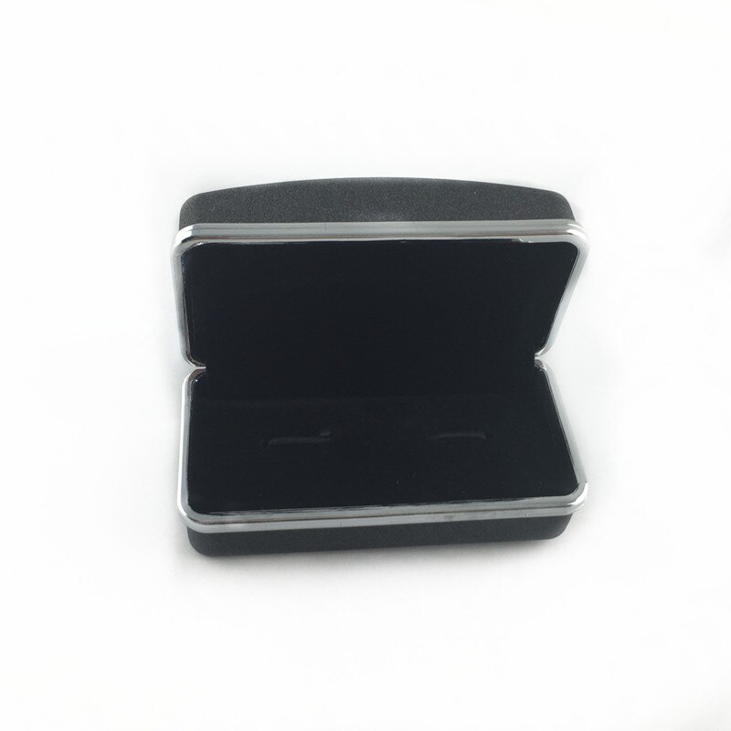 Caja de para gemelos, 1 par, caja de joyería negra, marrón, , cajas de almacenamiento de embalaje, bandeja de exhibición de joyería, contenedor: CTB015 box only