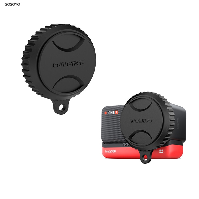 Soft Silicone lens cap Protection Cover For Insta 360 ONE R 1-INCH Wide-Angle Dust-proof Lens Cap