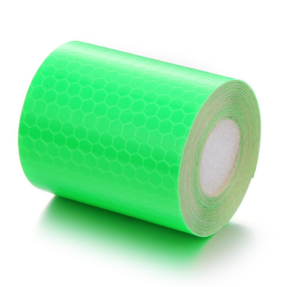 ANPWOO-Cinta adhesiva de Material reflectante para coche, pegatina de advertencia de seguridad, película reflectante, 5cm x 3m: Verde