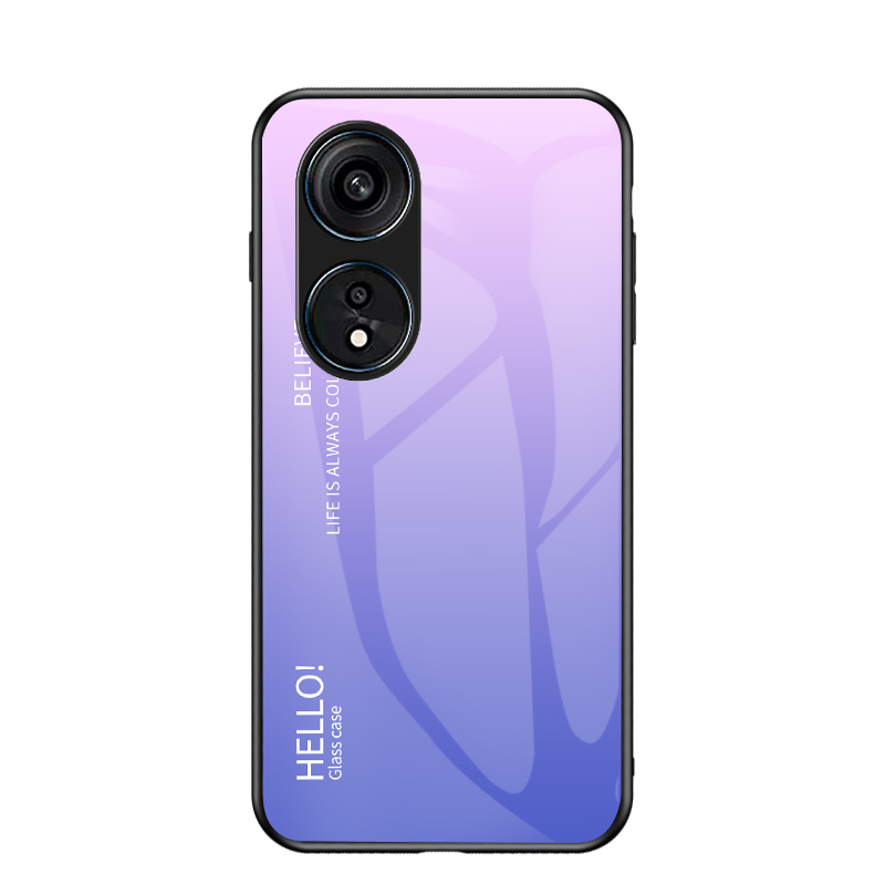 Til oppo reno 8t deksel luksuriøst hardt herdet glass gradert beskyttende bakdeksel deksel til oppo reno 8t 4g 5g reno 8t telefonskall: Aluminium / Svart