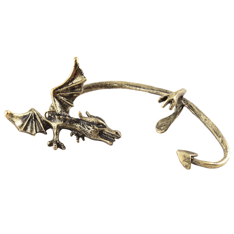 Cool Oorbellen Voor Vrouwen Schattige Stijl Rock Punk Temtation Flying Dragon Oor Manchet Clip Oorbel #22642