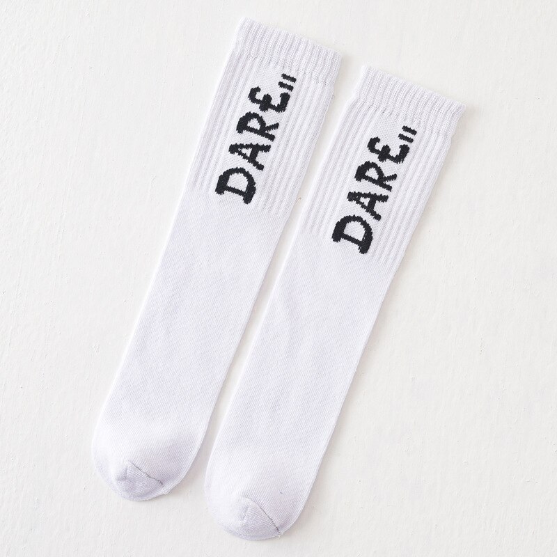 Balleenshiny Harajuku Street Wear Ankle Baby Socks Unisex Hip-hop Breathable Sport Socks Autumn Winter Kids Socks: White