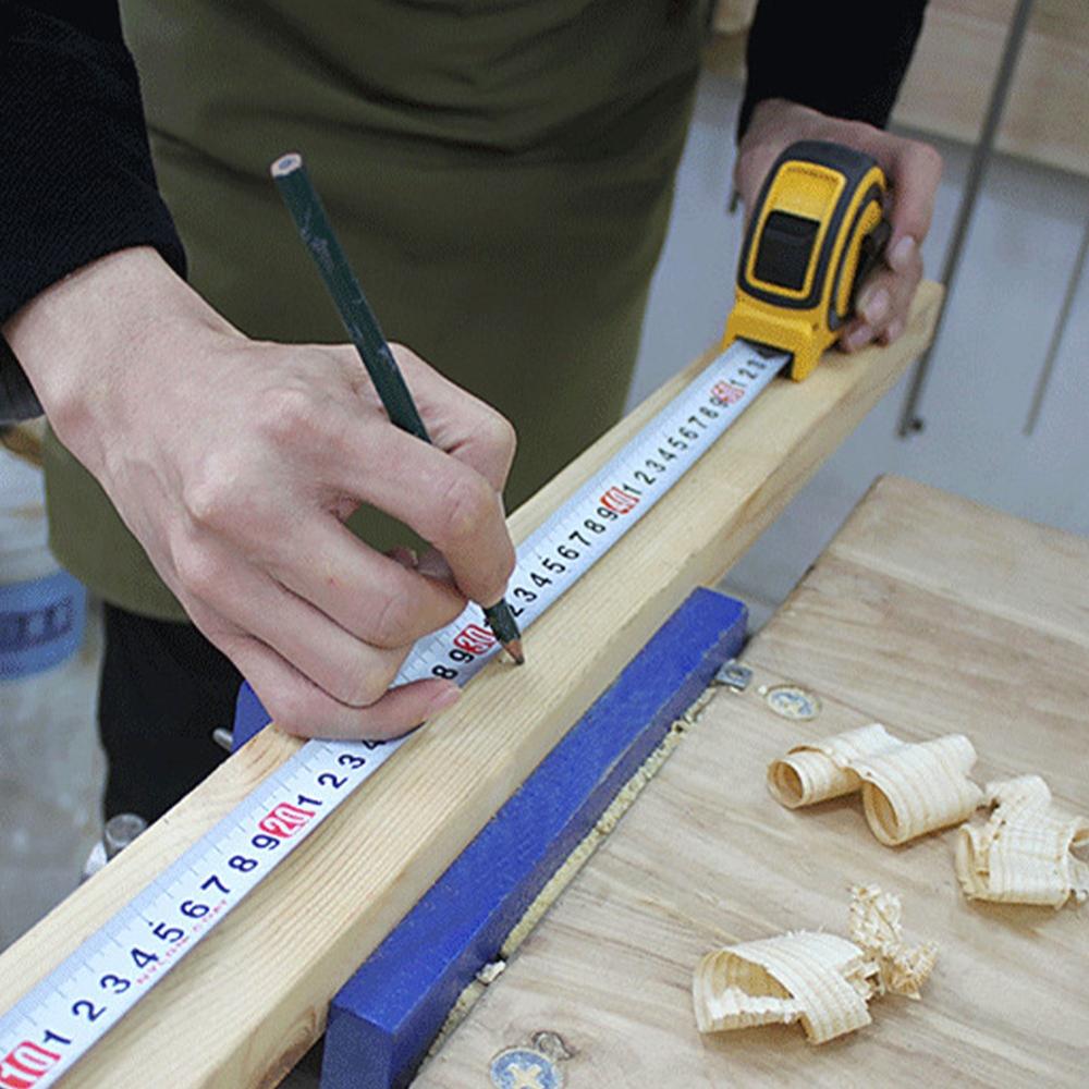 Medida de cinta 3/5/7 5M de aleación de regla medidora de acero de doble cara de medición de la escala cinta portátil para gobernante con freno de cuerda de seguridad