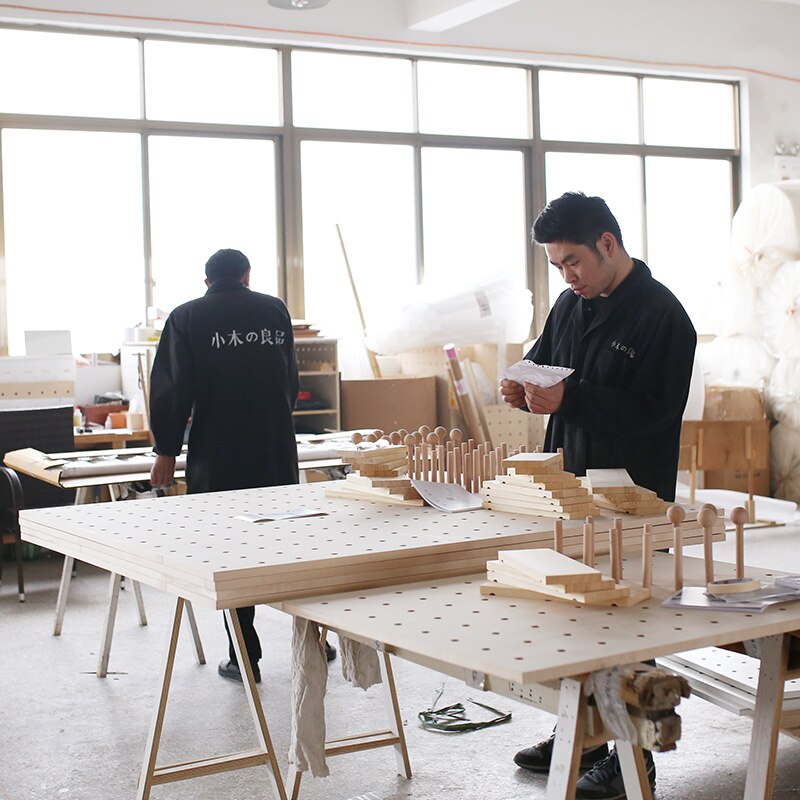 Multi-size Rack DIY Combination Solid Wood Wall-mounted Rack Storage Rack for Bathroom Bedroom Kitchen Storage Rack