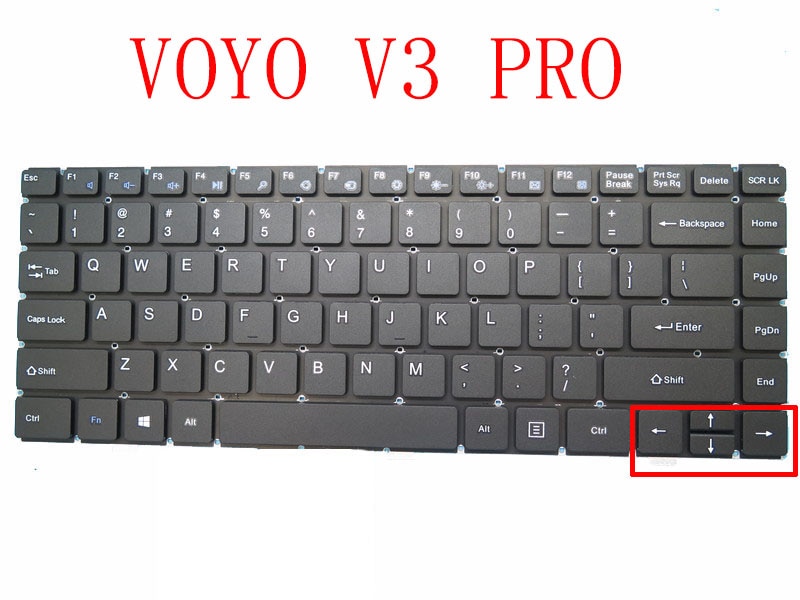 Laptop Toetsenbord Voor Voyo Vbook V3 V3 Pro A3 JM-290 Ons (K679) YJ-592 PRIDE-K2632 MB300 Us Verenigde Staten Black Zonder Frame