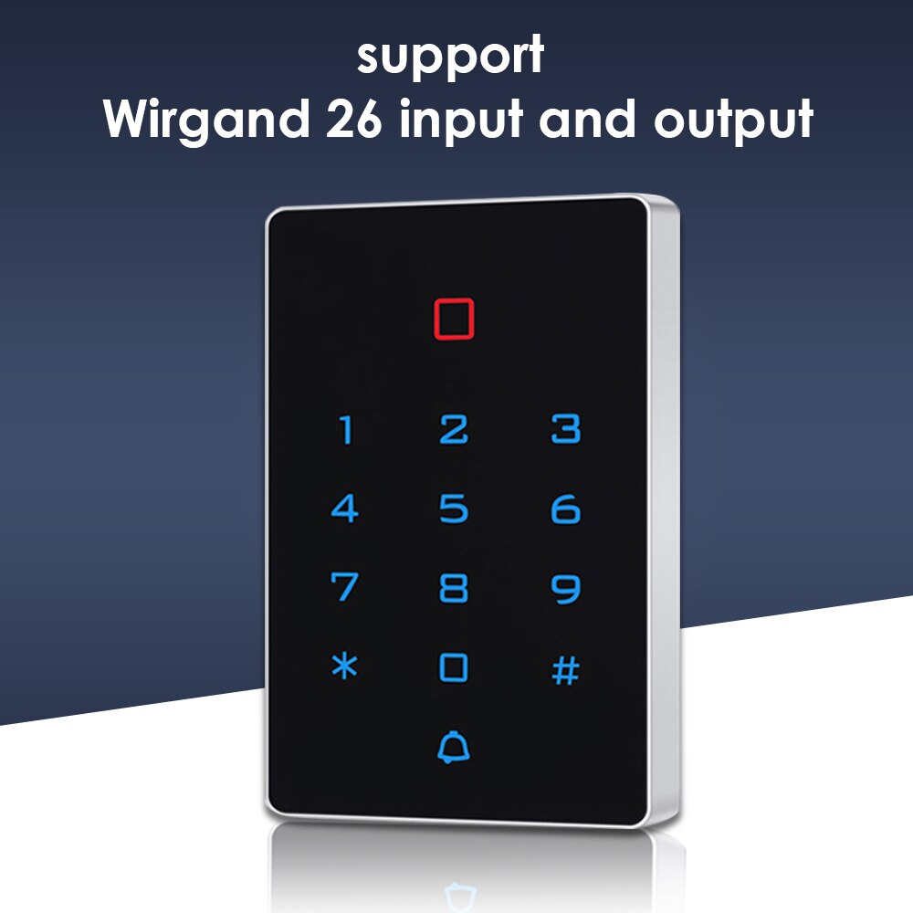 Backlight Touch 125Khz Rfid Card Access Control Keypad Em Kaartlezer Deurslot Opener Wiegand 26 Output Anti-demontage Alarm