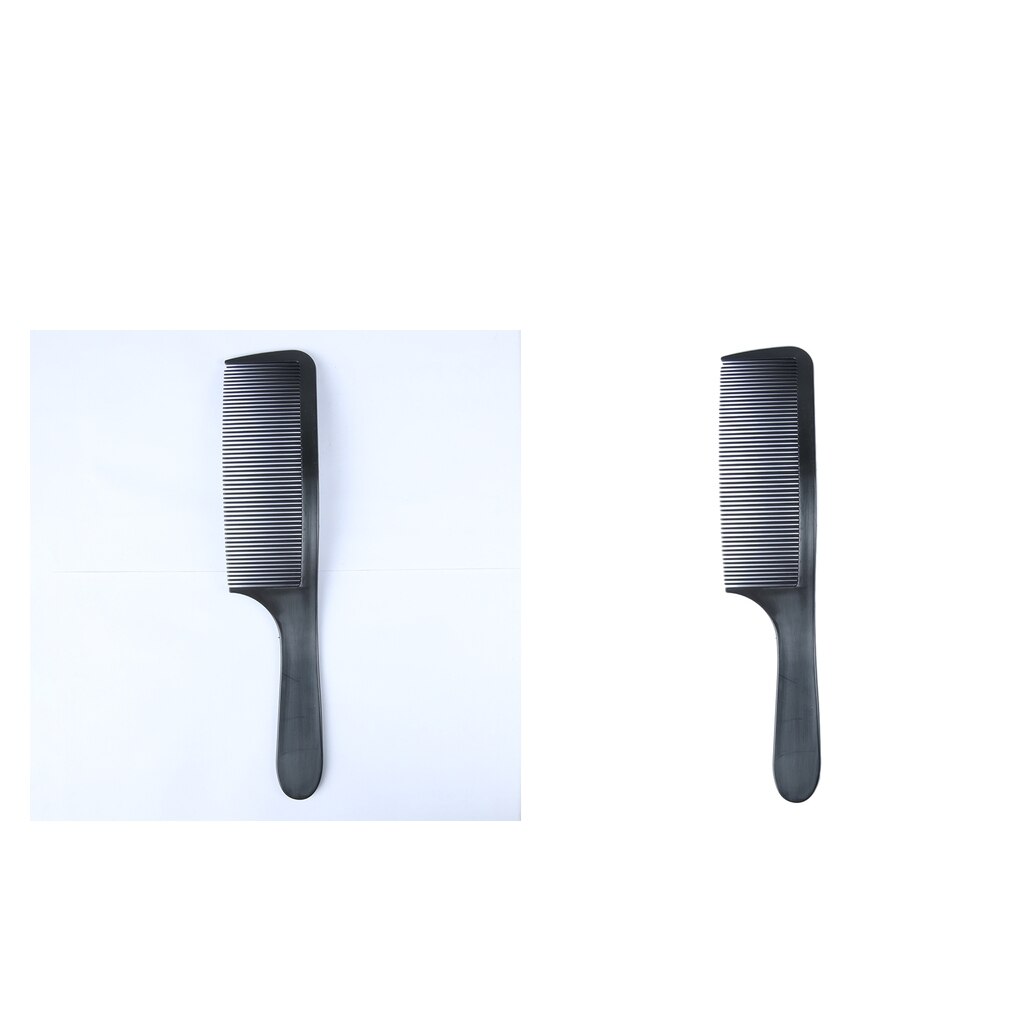2x Plastic Curved Hair Clipper Cutting Comb Barber Salon Flat Top For Men