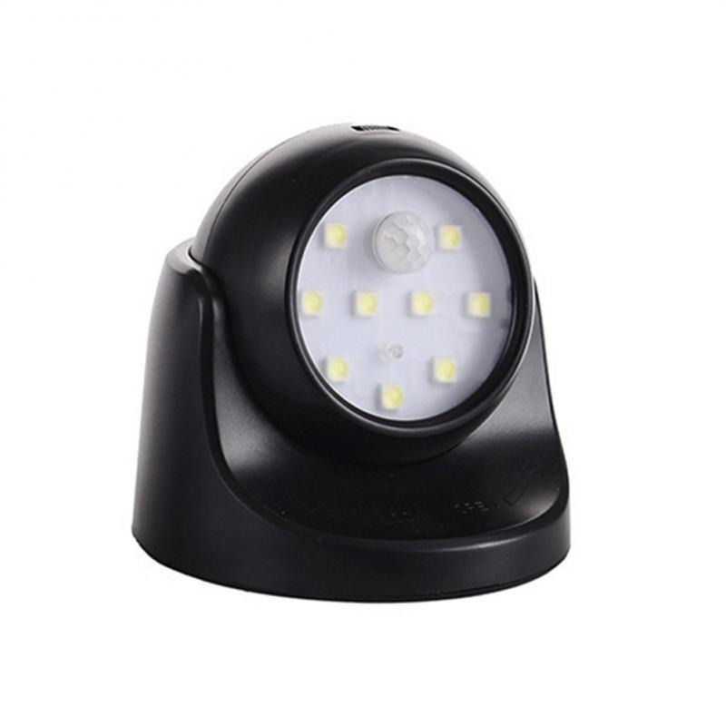 Faretto a portato a batteria Sensore di movimento PIR Lampada da parete a infrarossi senza fili Lampada da parete per interni ed esterni Luce di sicurezza: Grigio chiaro