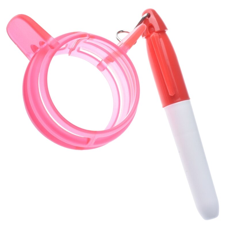 2Pcs Golf Ball Alignment Line Marker Marks Template Draw Template Liner 360 Degree Mark Alignment Tools w/ a Marker Pen: Red