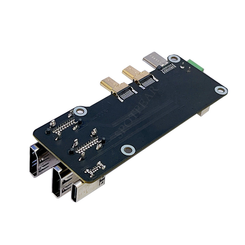 Raspberry Pi 5/4B easy Adapter Micro HDMI to HDMI 4K All Ports To Pi's USB Side