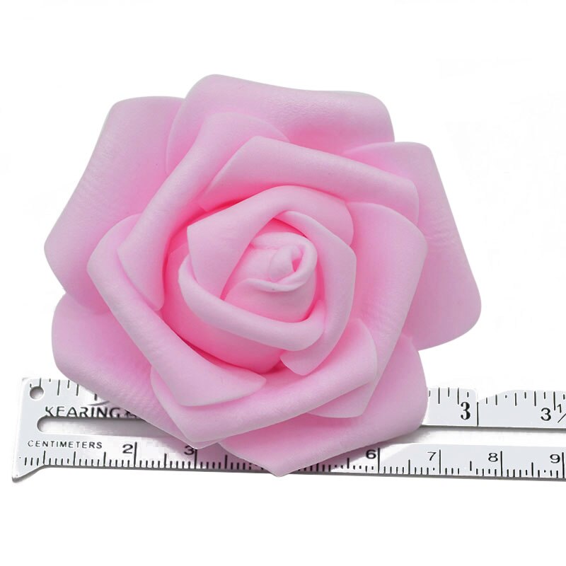 20 stk/parti 6cm blomsterhoved kunstige blomster bryllup dekorationer pe skum roser gør-det-selv blomster scrapbog krans krans boligindretning