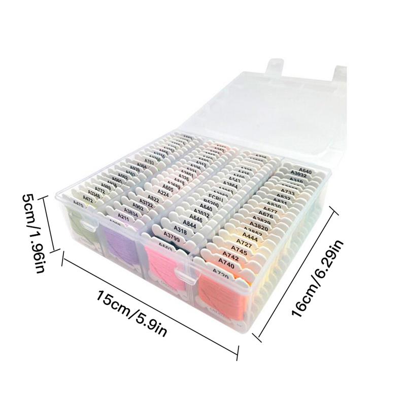 Embroidery Floss Set 80 Color Cross Stitch Friendship Bracelets Thread With Floss Bins For DIY Sewing Use