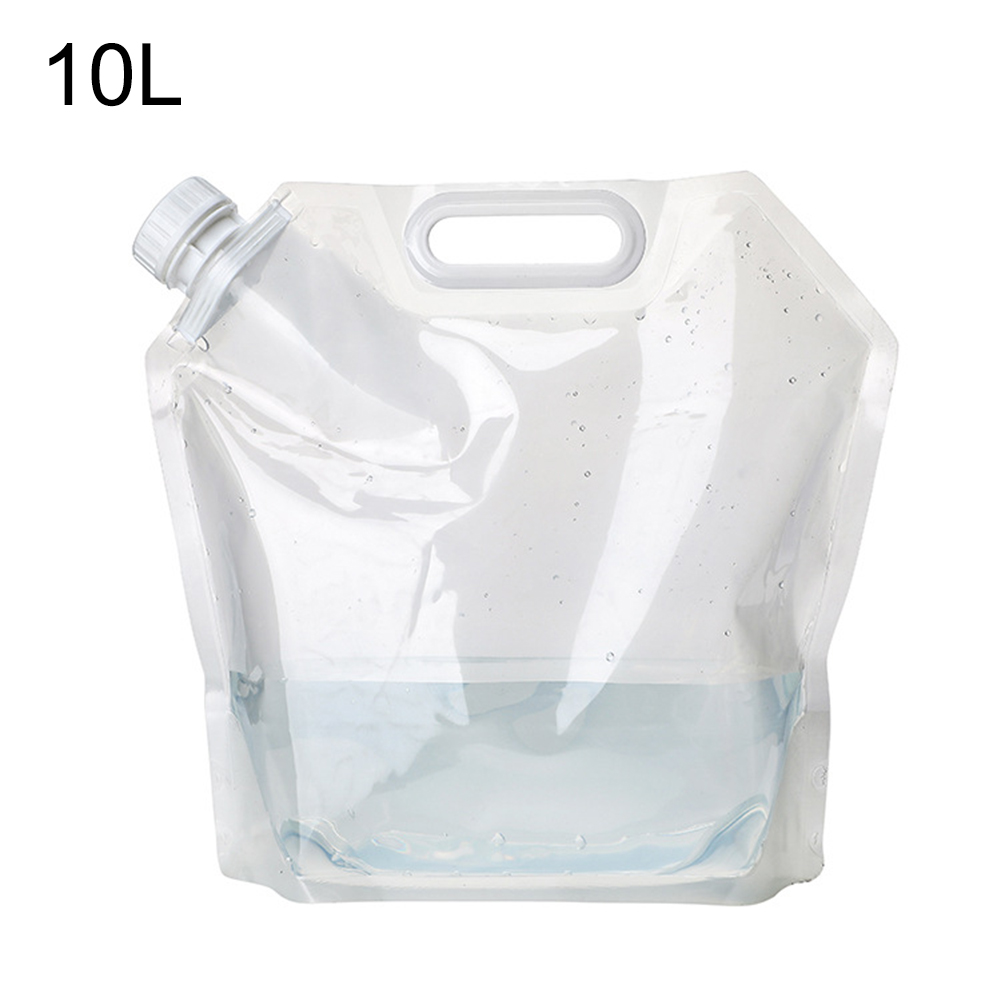 5/10/15l camping vandpose container bærbar sammenklappelig udendørs vandreture blød kolbe sport flaske opbevaringspakke: 10l