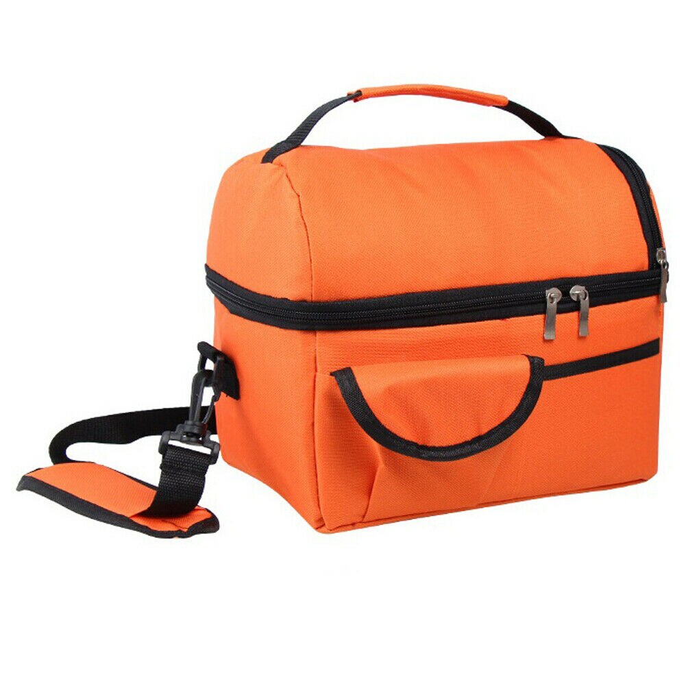 Insulated Lunch Box Tote Bag Lunch Bags For Men Women Adult And Cold Food Thermal Cooler: Orange