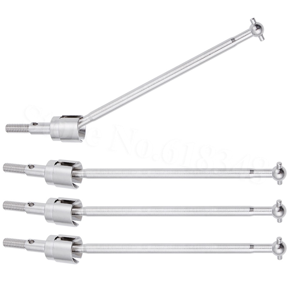 8 stk stål metall drivaksel 89.5mm hundeben 08029 & akseltapp 02033 for rc redcat vulkan epx hsp 1/10 brontosaurus 94111