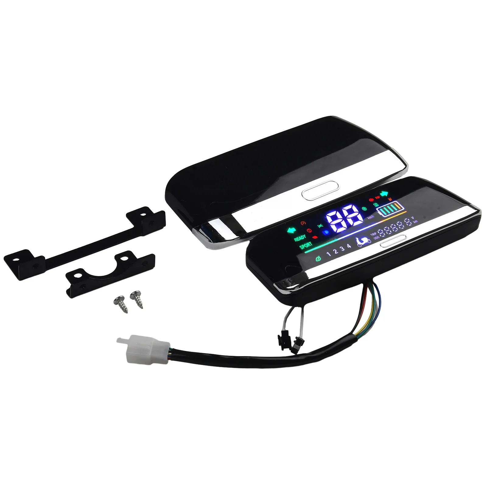 Electric Bicycle E-Scooter Wide LCD Display Motor Speedmeter Screen 48-72V Display Replacement Ebike Accessories
