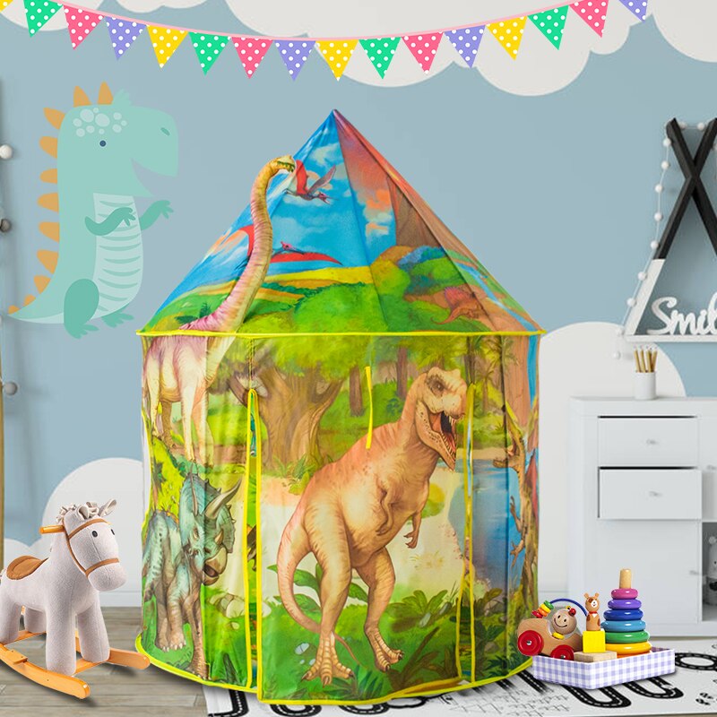 Dinosauro Tenda per I Bambini Wigwam per bambini al coperto Giocattoli per la ragazza del ragazzo del bambino Bambini della casa del gioco di Casa Tenda per bambini