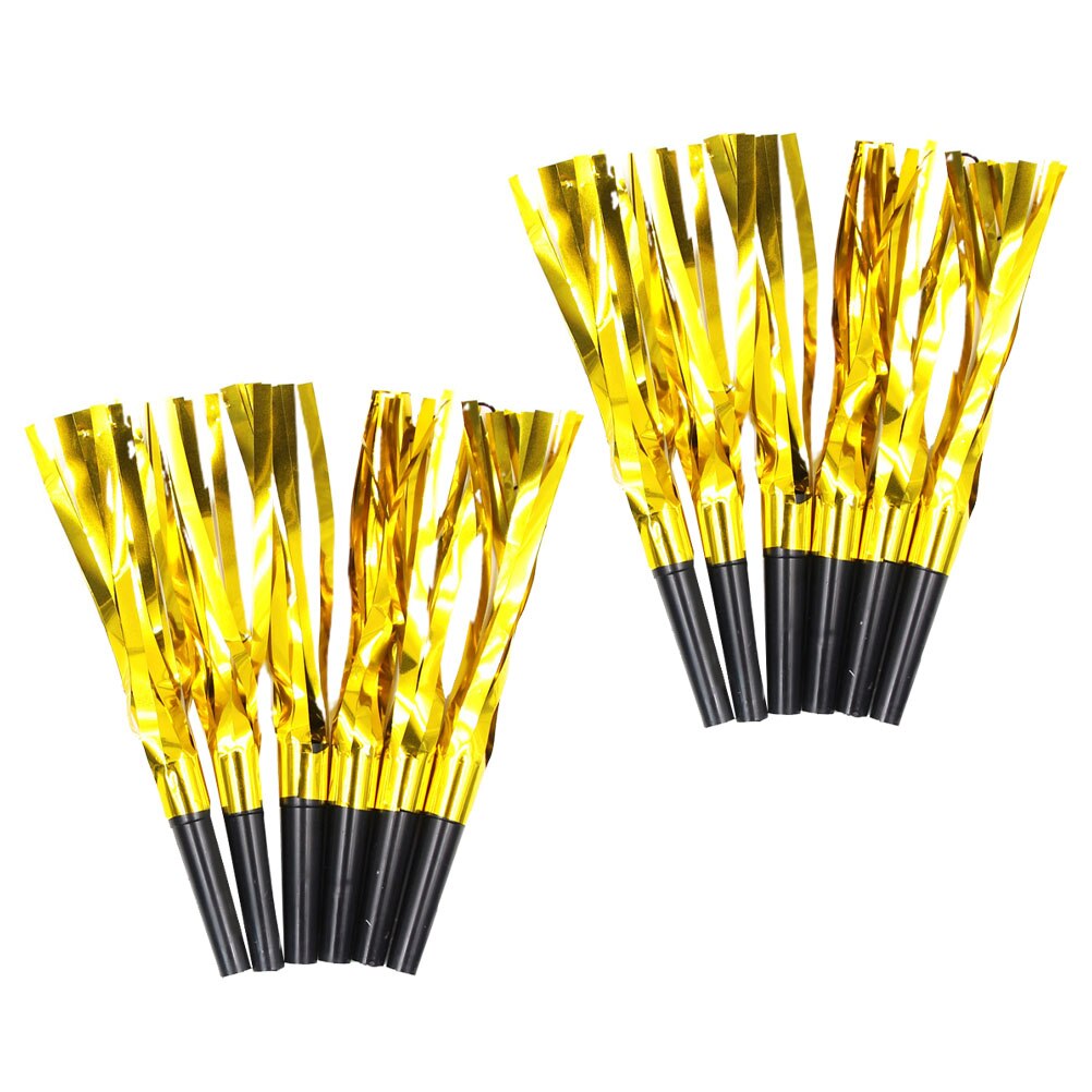24Pcs Party Fluitjes Kwastje Juichen Blowout Fluitjes Cheerleader Props