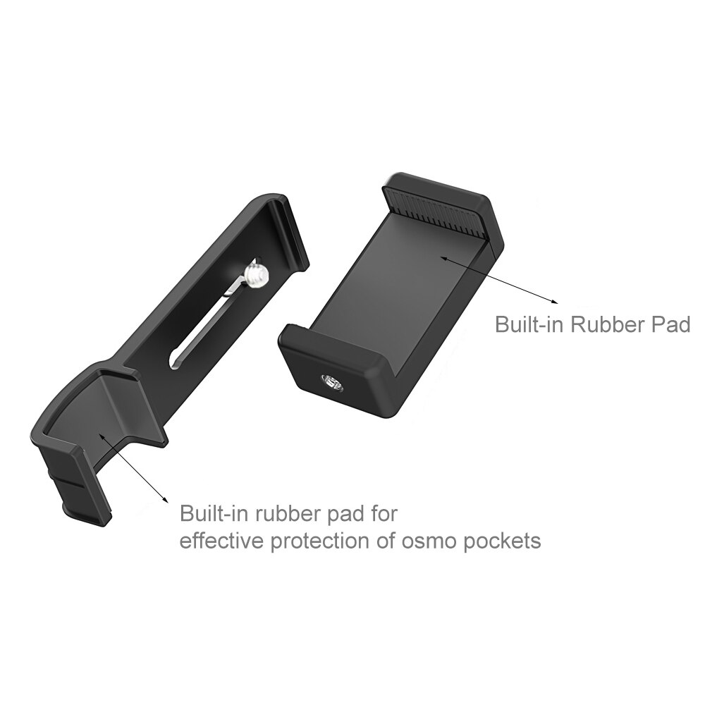 PULUZ-Soporte de pinza para móvil, montaje de trípode para DJI OSMO Pocket, soportes de extensión fijo, 1/4 pulgadas