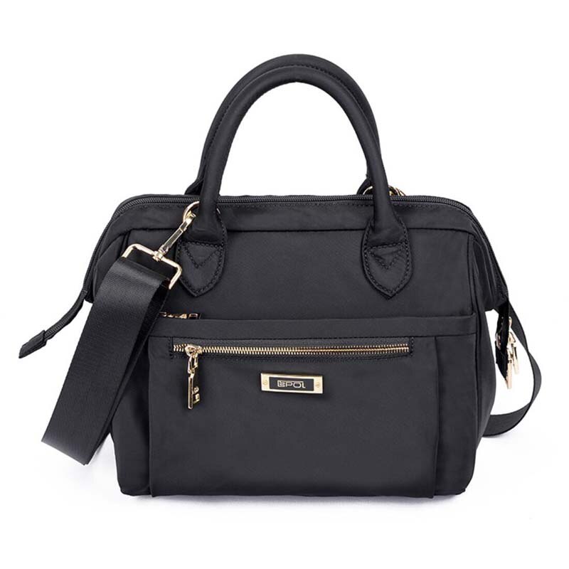 EPOL Vrouwen Luxe Tote Grote Capaciteit Vrouwelijke Toevallige Schoudertas Dame Dagelijkse Handtas Koppelingen Bolsa Feminina Sac: Black